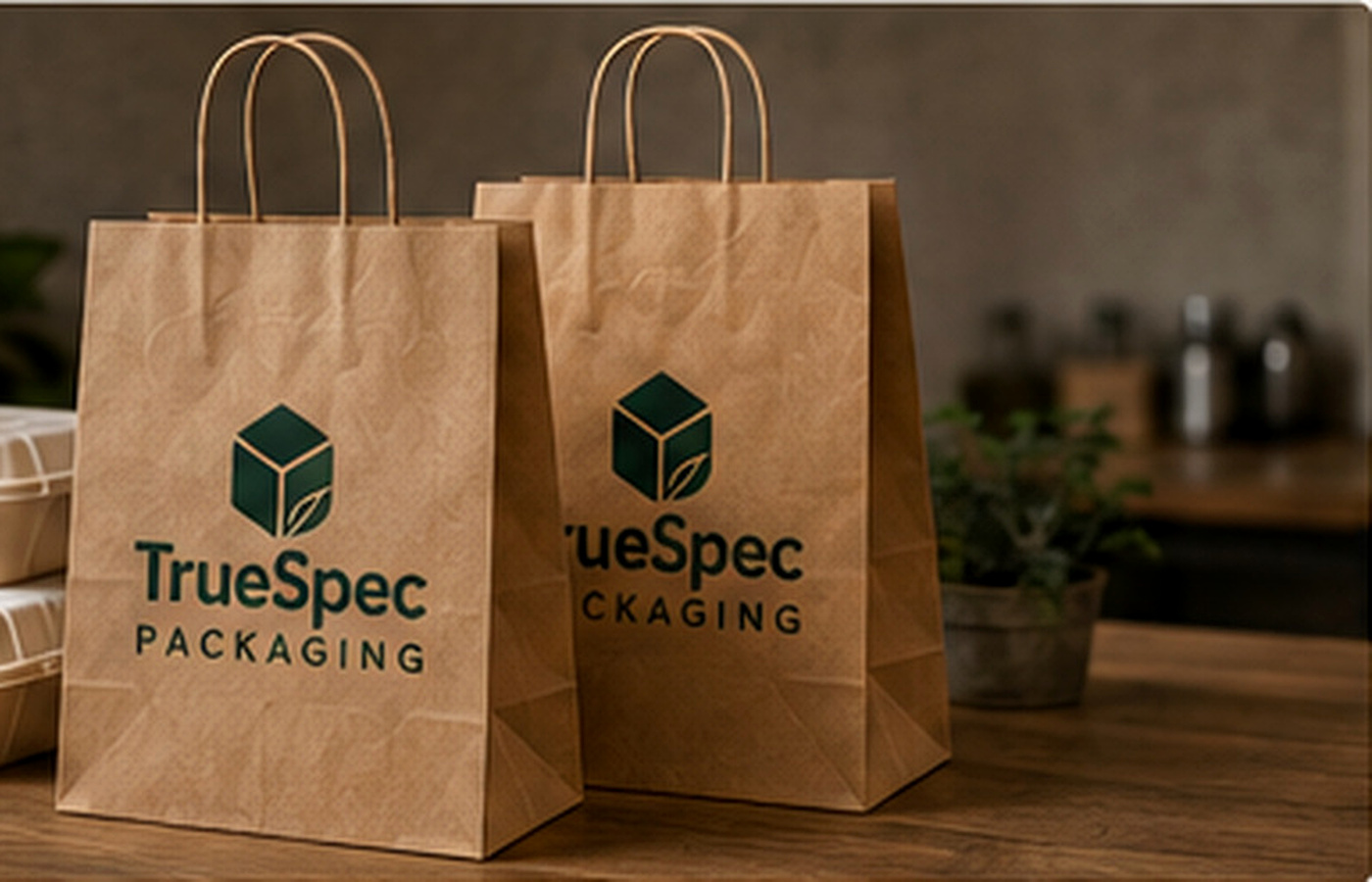 TrueSpec commercial kraft paper bags